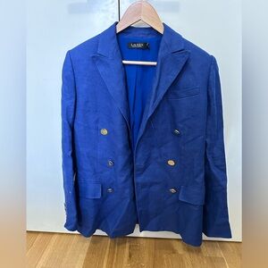 Ralph Lauren Linen Blazer. In great condition. Discontinued product. Size 2